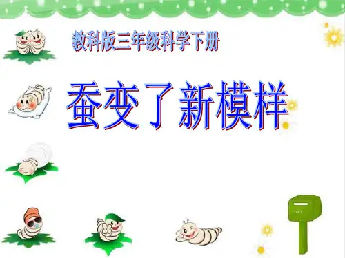 教科版三年级下册科学《蚕变了新模样》动物的生命周期PPT说课教学