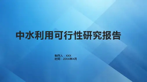 中水利用可行性研究报告