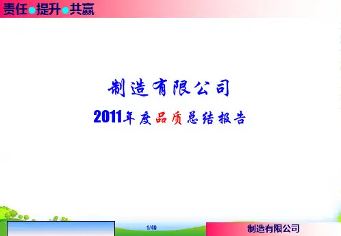 11供应商大会品质总结报告-课件
