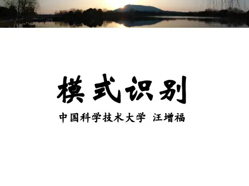 中科大模式识别第6章介绍