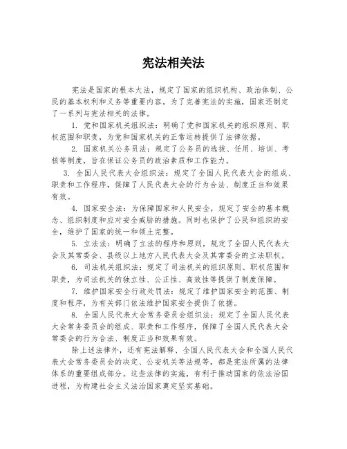 宪法相关法