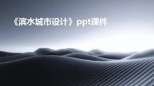 《滨水城市设计》课件
