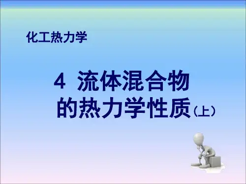 化工热力学(第三版)第4章流体混合物的热力学性质(上)