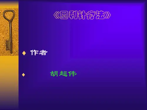 胡超伟《圆利针疗法》