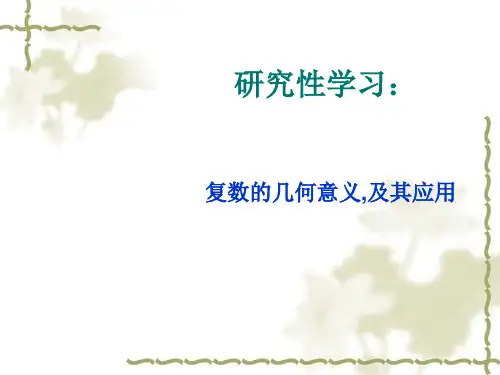 复数的几何意义及其应用PPT优秀课件