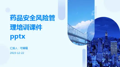 药品安全风险管理培训课件pptx