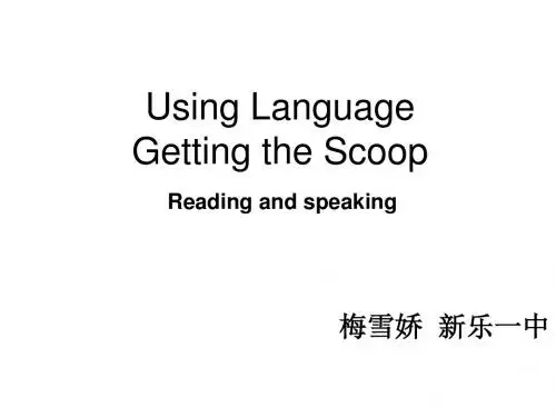 高中英语必修五-Unit4-Using-Language课件 (共17张PPT)
