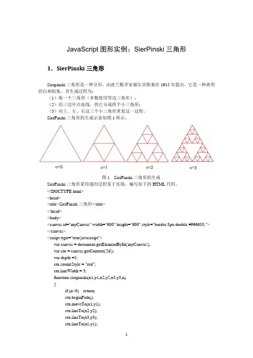 JavaScript图形实例：SierPinski三角形
