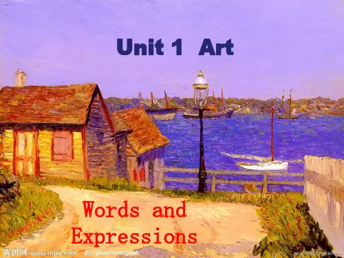 人教版高中英语选修6：Unit 1 Art(10)