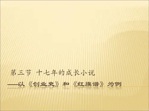第三节 十七年成长小说