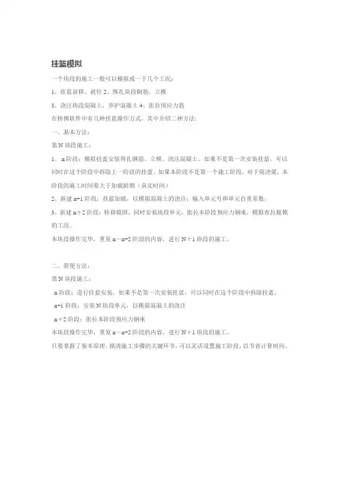挂篮模拟