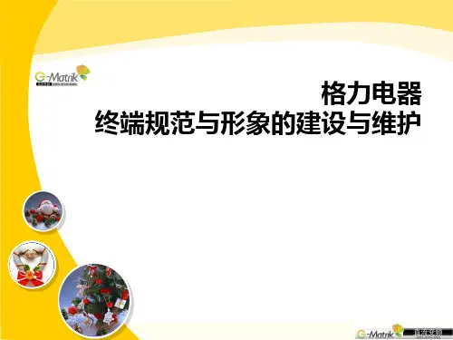 格力电器终端规范与形象的建设与维护