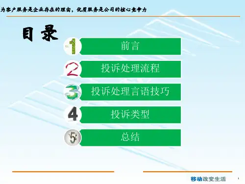 LTE投诉处理流程和制定解决方案