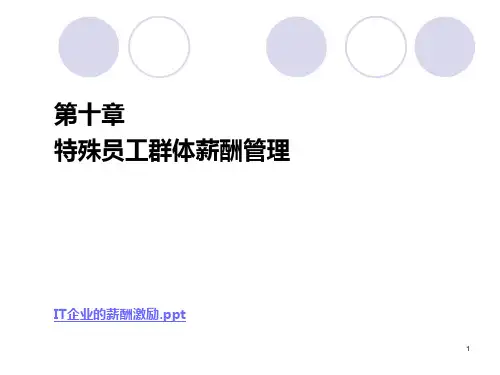 特殊群体薪酬管理教学PPT