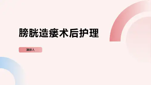 膀胱造瘘术后护理ppt课件