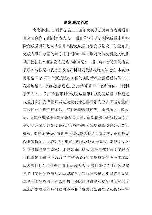 形象进度范本.doc