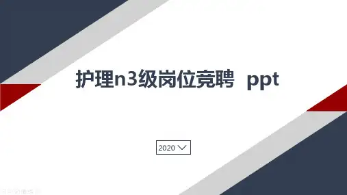 护理n3级岗位竞聘  ppt