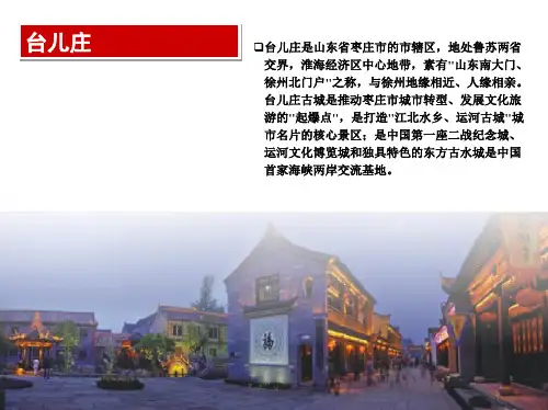 [古城案例]台儿庄古城