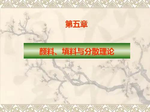 颜料、填料与分散理论-第五章