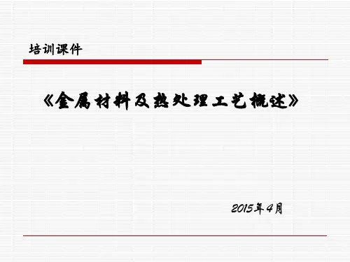 金属材料及热处理经典培训