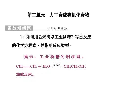 【苏教版】化学必修二：3.3《人工合成有机化合物》ppt课件(57页)