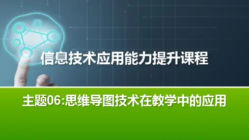 教师信息技术应用能力提升课程-主题06-思维导图技术在教学中的应用