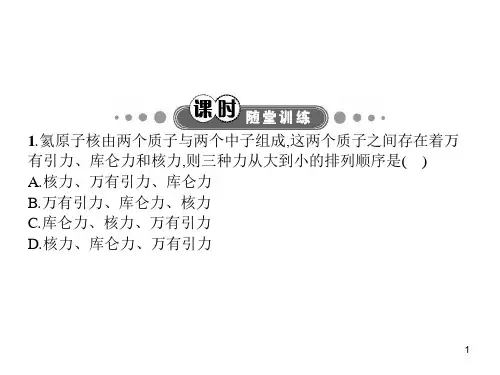 物理  重核的裂变和轻核的聚变PPT课件