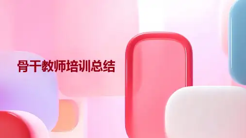 骨干教师培训总结(精选)ppt