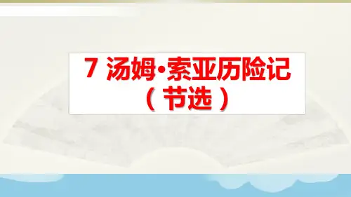 部编版六年级下册语文《汤姆索亚历险记(节选)》精品教学课件