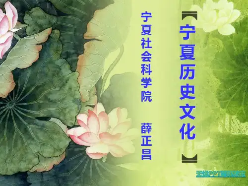 宁夏历史文化