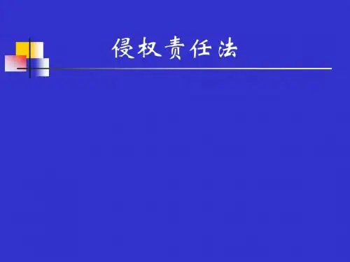 侵权责任法讲解用幻灯片