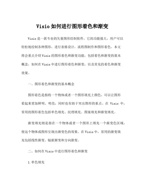 Visio如何进行图形着色和渐变