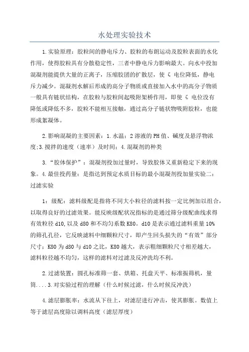 水处理实验技术