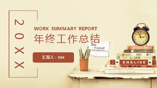 小清新年终工作总结PPT模板