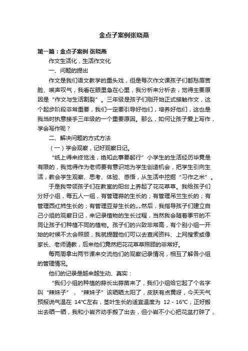 金点子案例张晓燕