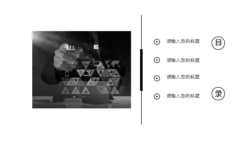 简约风互联网计划总结PPT模板