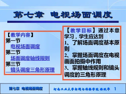 第七章电视场面调度PPT课件