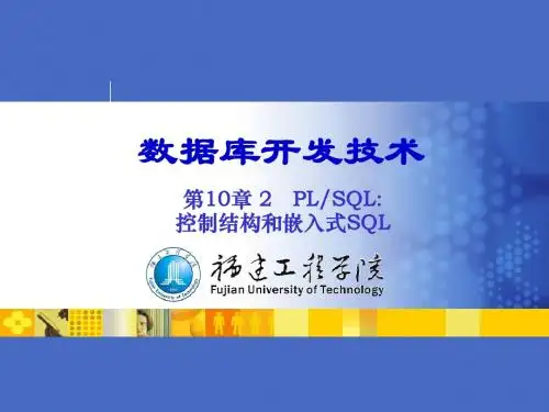 第10章 PL_SQL编程语言2-控制结构和嵌入式SQL