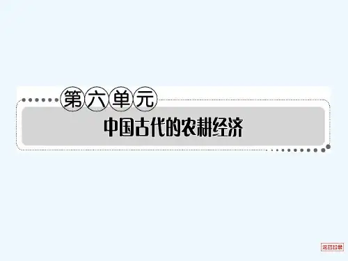 高三历史一轮复习第14讲精耕细作的农业生产模式、土地制度、经济格局和手工业课件岳麓版