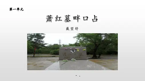 《萧红墓畔口占》PPT