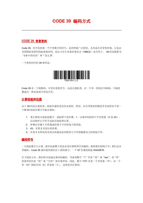 CODE编码方式中文