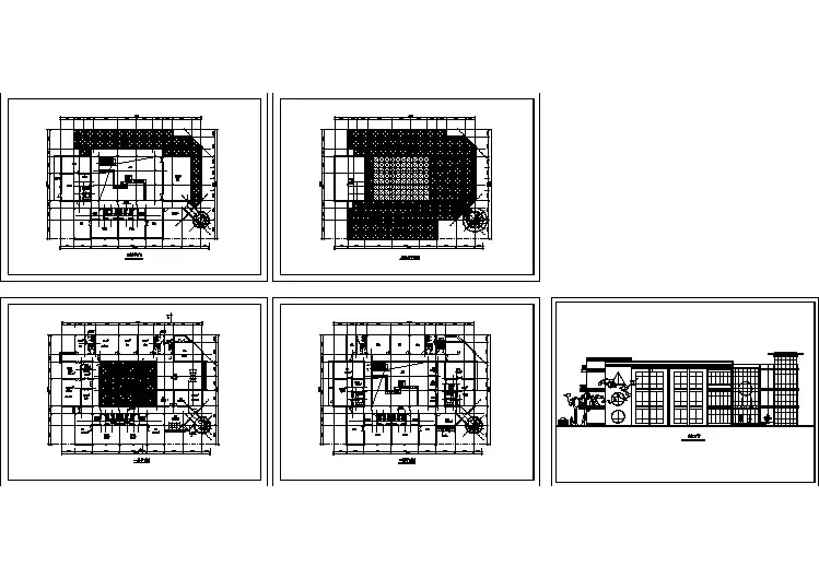 长46.7米 宽34.4米 3层幼儿园+社区服务中心建筑方案设计图纸