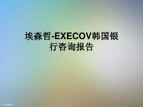 埃森哲-EXECOV韩国银行咨询报告