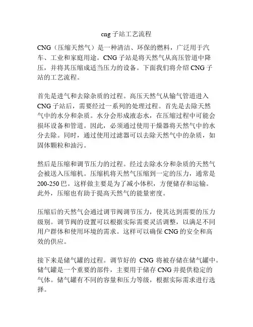 cng子站工艺流程