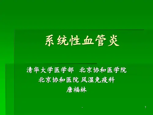 系统性血管炎的诊治ppt课件