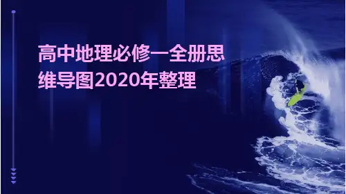 高中地理必修一全册思维导图(2020年整理)pptx