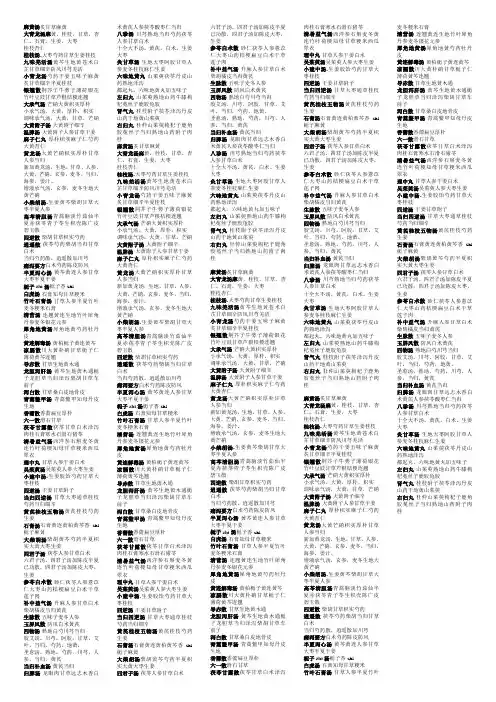 方剂组成