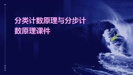 分类计数原理与分步计数原理课件