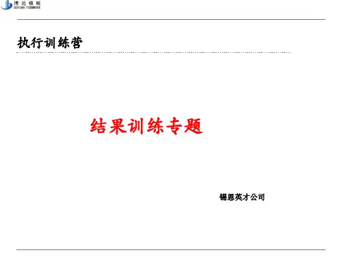 锡恩—结果导向训练课程