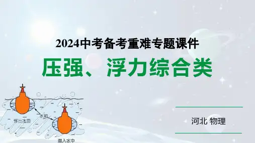 中考物理备考重难专题压强浮力综合类(课件)